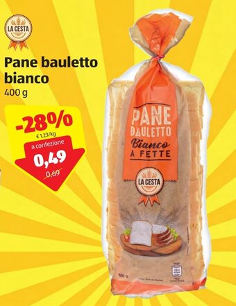 ALDI La Cesta Pane bauletto bianco 400g offerta