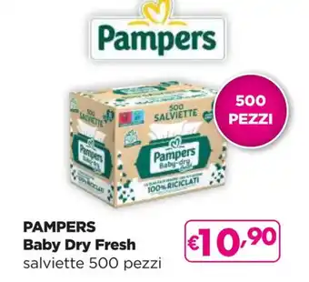 Acqua & Sapone PAMPERS Baby Dry Fresh salviette 500 pezzi offerta