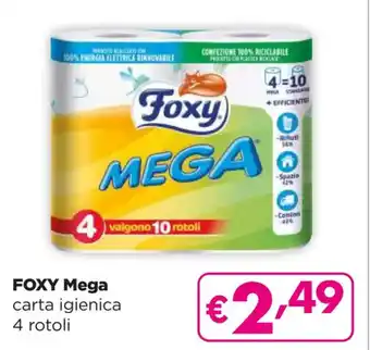 Acqua & Sapone FOXY Mega carta igienica 4 rotoli offerta