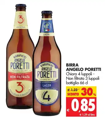 Tigros Angelo Poretti Birra 66cl offerta