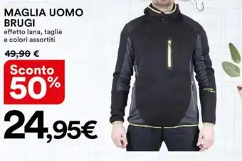 Ipercoop MAGLIA UOMO BRUGI effetto lana offerta