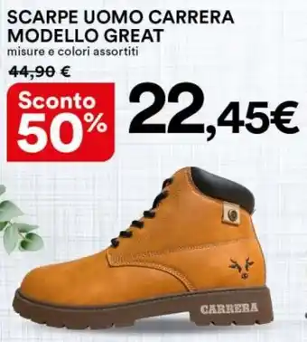 Ipercoop SCARPE UOMO CARRERA MODELLO GREAT offerta
