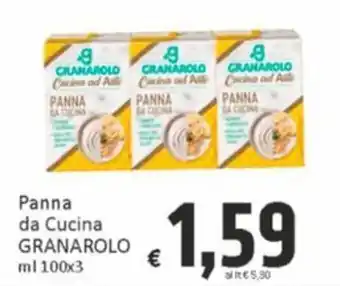Panna da Cucina GRANAROLO ml 100x3
