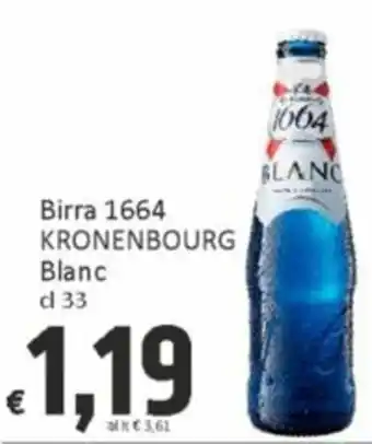 Paghi Poco Birra 1664 KRONENBOURG Blanc cl 33 offerta