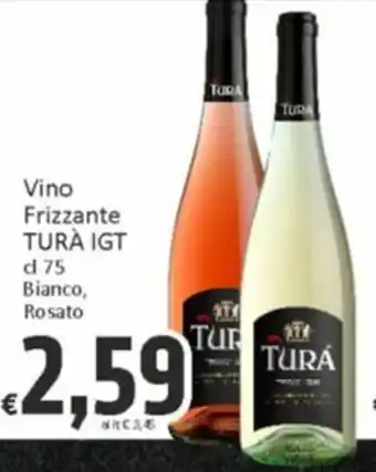 Paghi Poco Vino Frizzante TURÀ IGT cl 75 Bianco, Rosato offerta
