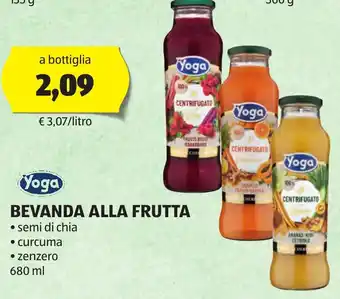 ALDI Yoga BEVANDA ALLA FRUTTA 680 g offerta
