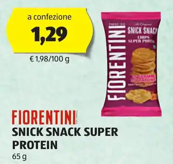ALDI FIORENTINI SNICK SNACK SUPER PROTEIN 65 g offerta