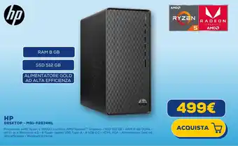 Euronics HP DESKTOP M01-F2074NL offerta