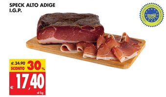 Tigros Speck Alto Adige I.G.P. offerta