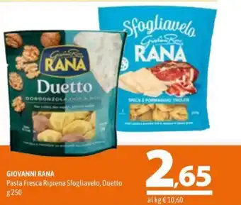 A&O GIOVANNI RANA Pasta Fresca Ripiena Sfogliavelo, Duetto g 250 offerta
