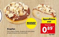 Lidl Krapfen 90 g pezzo offerta