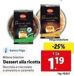 Lidl Milbona Selection Dessert alla ricotta Nocciola e cioccolato 110 g confezione offerta
