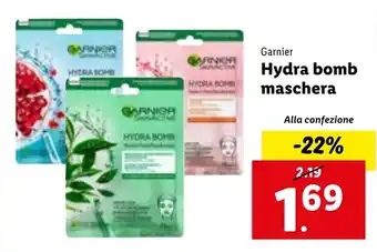 Lidl Garnier Hydra bomb maschera offerta