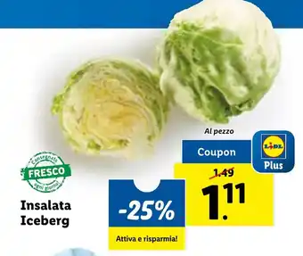 Lidl Insalata Iceberg offerta