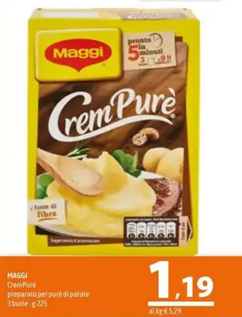A&O MAGGI CremPure preparato per purè di patate 3 buste-g 225 offerta