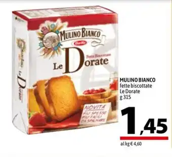 A&O MULINO BIANCO fette biscottate Le Dorate g 315 offerta