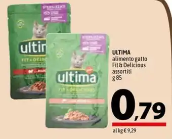 A&O ULTIMA alimento gatto Fit & Delicious assortiti g 85 offerta