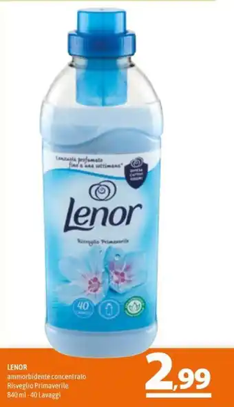 A&O LENOR ammorbidente concentrato Risveglio Primaverile 840 ml-40 Lavaggi offerta