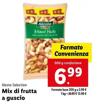 Lidl Alesto Selection Mix di frutta a guscio 500 g confezione offerta