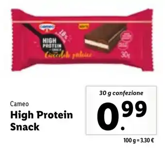 Lidl Cameo High Protein Snack 30 g confezione offerta