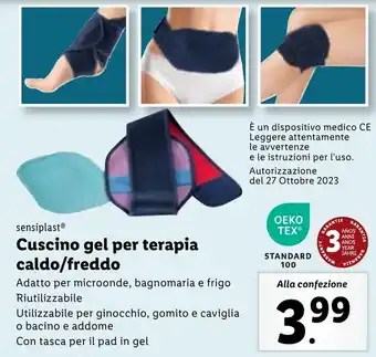 Lidl sensiplast Cuscino gel per terapia caldo/freddo offerta