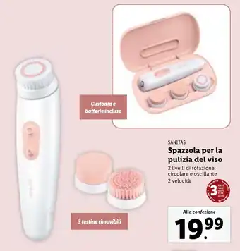 Lidl SANITAS Spazzola per la pulizia del viso offerta