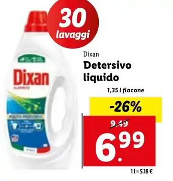 Dixan Detersivo liquido 1,35 l flacone