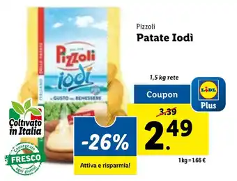 Lidl Pizzoli Patate Iodì 1,5 kg rete offerta