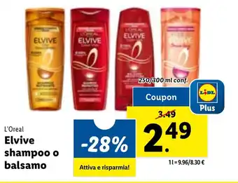 L'Oreal Elvive shampoo o balsamo 250/300 ml conf.