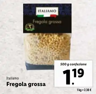 Lidl Italiamo Fregola grossa 500 g confezione offerta