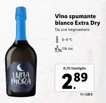 Lidl Vino spumante bianco Extra Dry 0,75 l bottiglia offerta