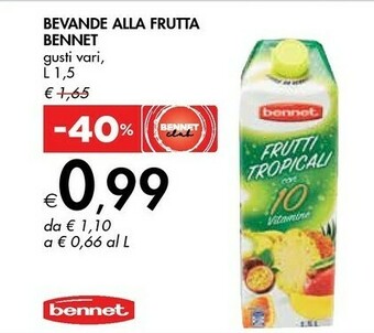 Bennet Succhi di frutta offerta