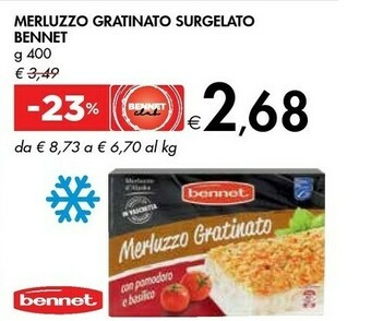 Bennet Filetti di merluzzo offerta