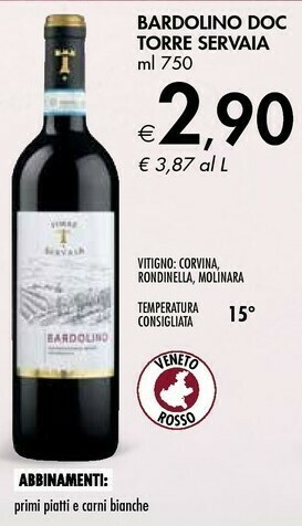Bennet Bardolino Doc Torre Servaia offerta