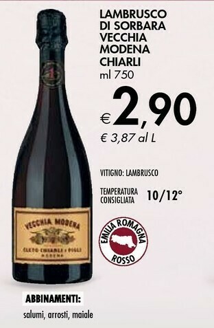 Chiarli Lambrusco Di Sorbara Vecchia Modena