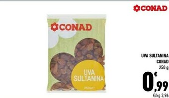 Conad Conad - Uva Sultanina 250 G(ml) offerta
