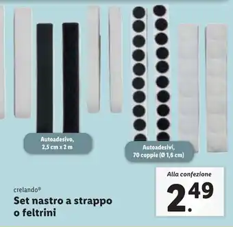 crelando Set nastro a strappo o feltrini