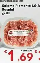 Despar Raspini Salame Piemonte I.G.P offerta