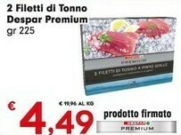 Despar Despar Premium 2 Filetti Di Tonno offerta