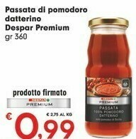 Despar Despar Premium Passata Di Pomodoro Datterino offerta