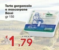 Despar Bassi Torta Gorgonzola E Mascarpone offerta