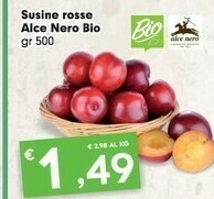 Despar Alce Nero Bio Susine Rosse offerta