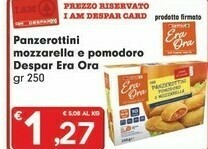 Despar Despar - Panzerottini Pomodoro E Mozzarella Era Ora 250 G(ml) offerta