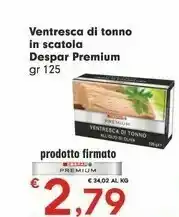 Despar Despar Premium Vintresca Di Tonno In Scatola offerta