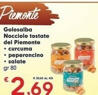 Golosalba Nocciole Tostate Del Piemonte Curcuma 80 G
