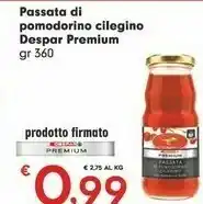 Despar Despar Premium Passata Di Pomodorino Cilegino offerta