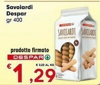 Despar Despar - Savoiardi Biscotti Fragranti Ideali Per Tiramisù offerta