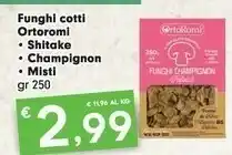Despar Ortoromi Funghi Cotti Shitake offerta