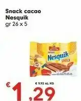 Despar Nestlè Nestlè - Nesquik Snack Cacao 130 g(ml) offerta