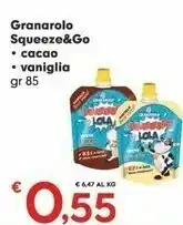 Despar Granarolo Squeeze & Go Cacao/ Vaniglia offerta
